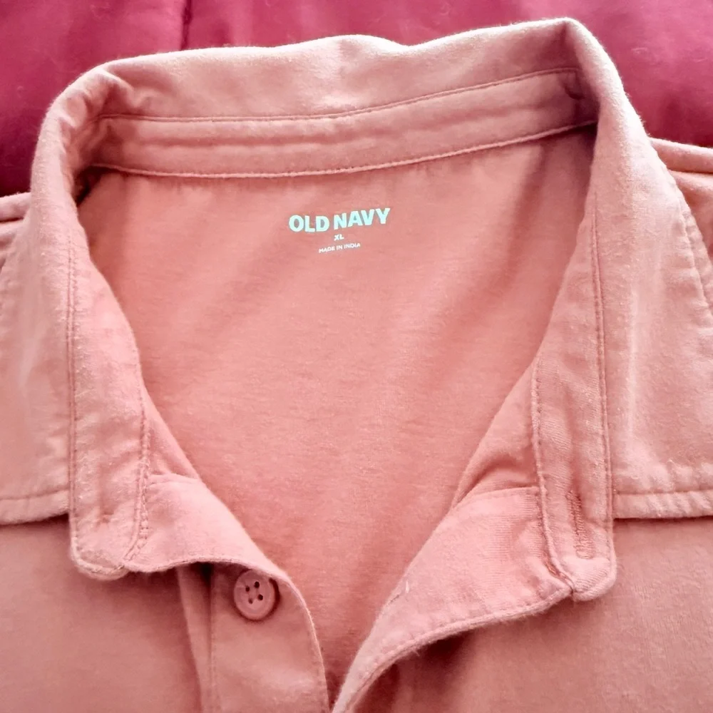 Quiksilver Pink Polo Shirt Classic Knit Style